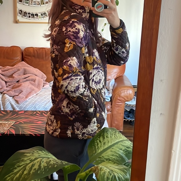 Floral Land’s End Quilted Jacket XS - Picture 3 of 7